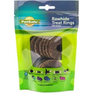 Natural Rawhide Treat Ring Refills for Busy Buddy Dog Toys, Size B fits